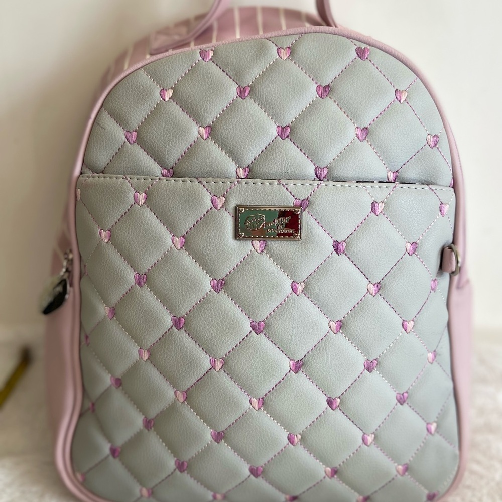 Luv Betsy Pink and Gray Backpack
